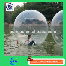 New experience game walk on water plastic ball, walk on water plastic ball water ball rental